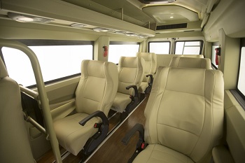 Luxury tempo traveller rentals : side seats